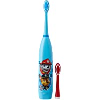 Lorenay LN-1115 - Cepillo de dientes electrico con dos cabezales y pila- estampado Paw Patrol- Transparente